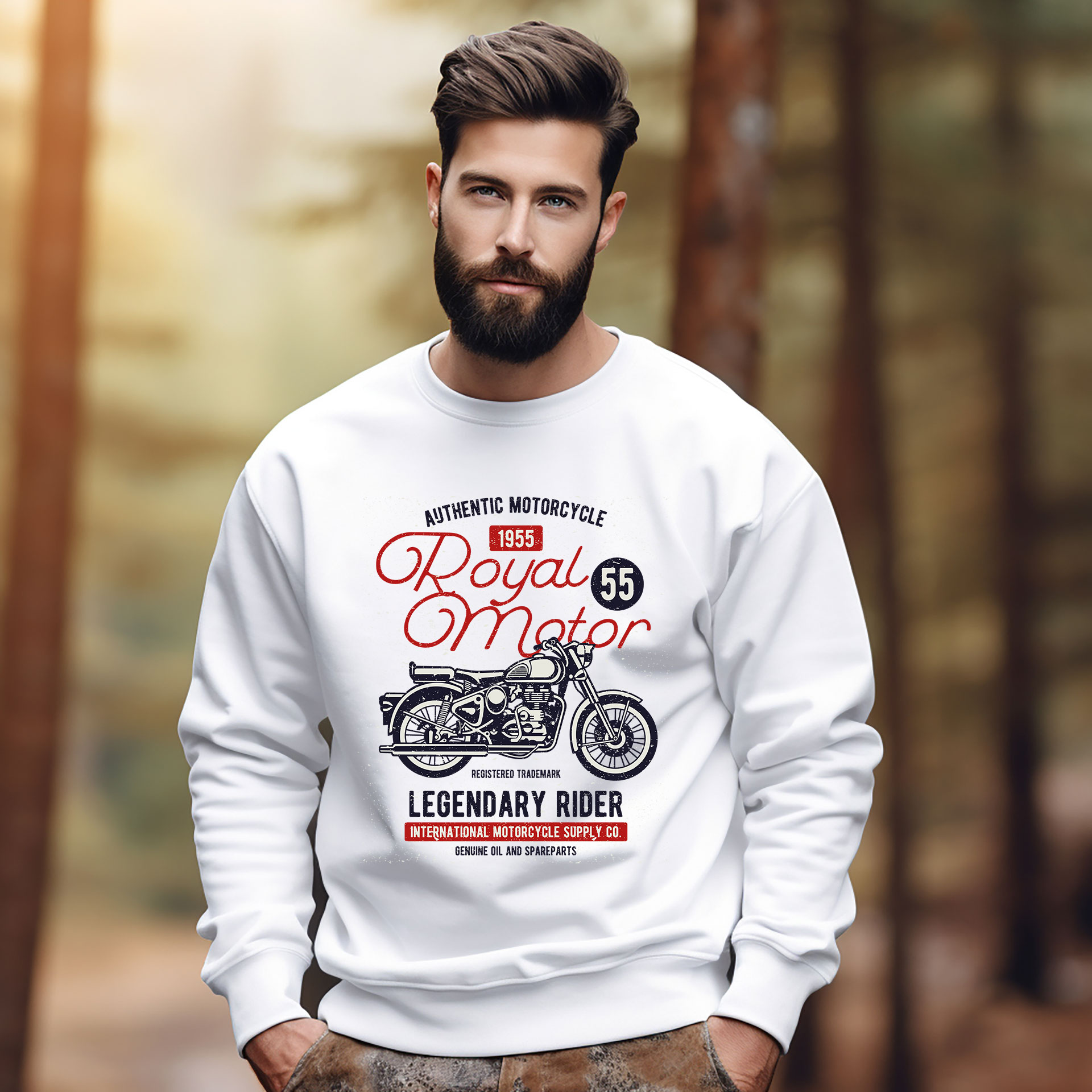 Diseño Royal Motor vintage png descargable