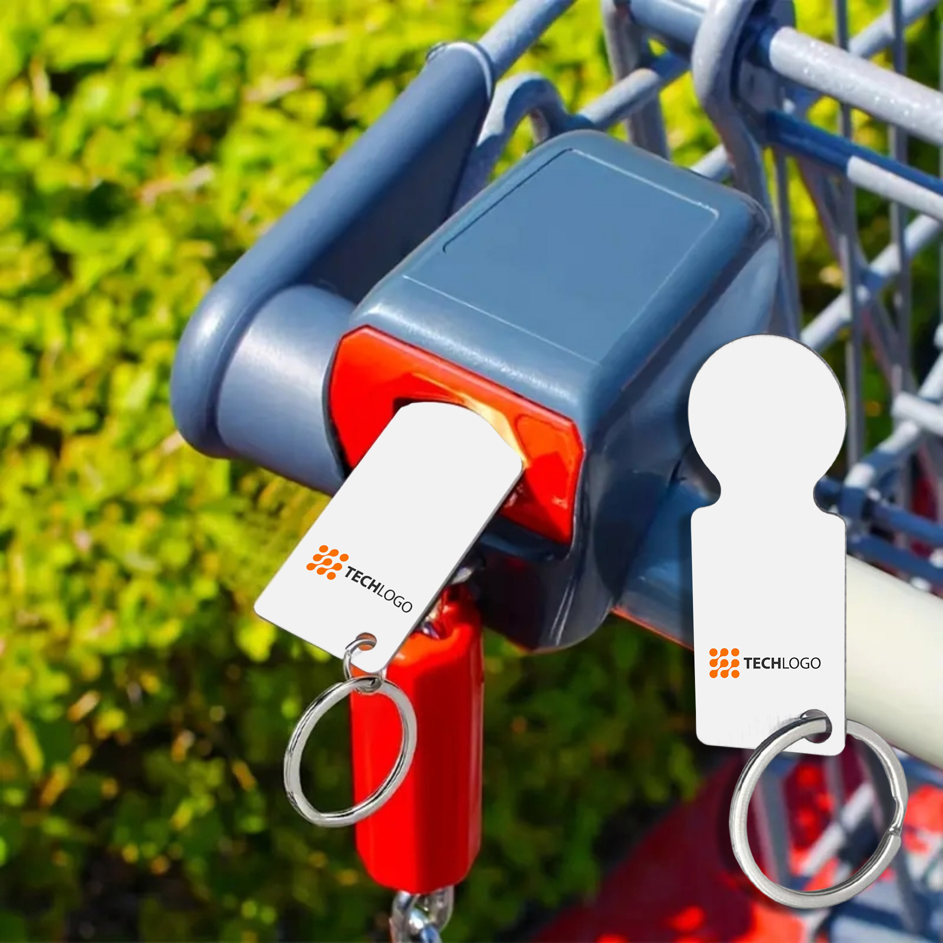 Llavero para carrito de compras