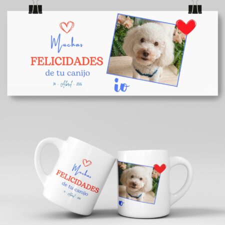 Taza personalizada con foto de mascota