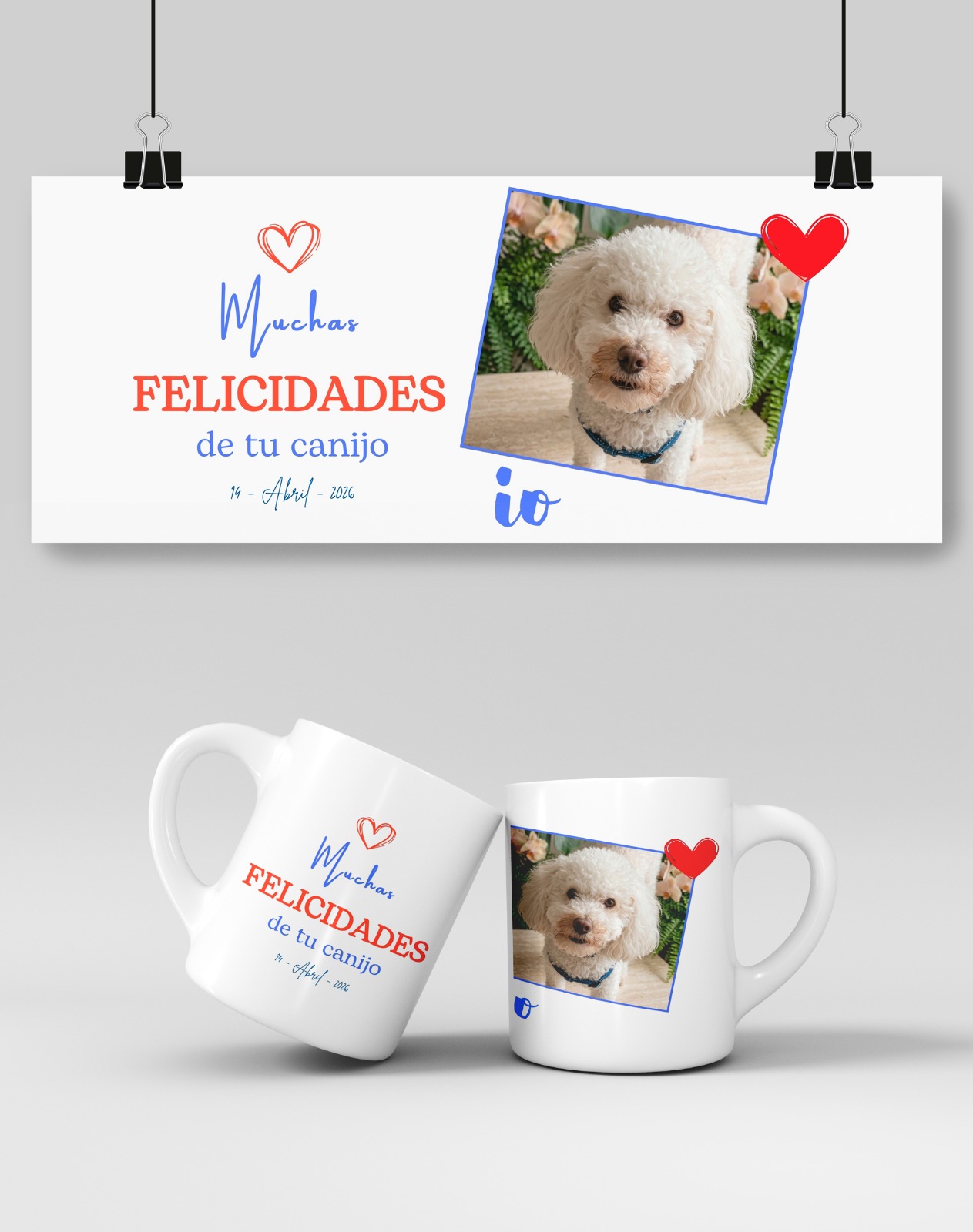 Taza personalizada con foto de mascota
