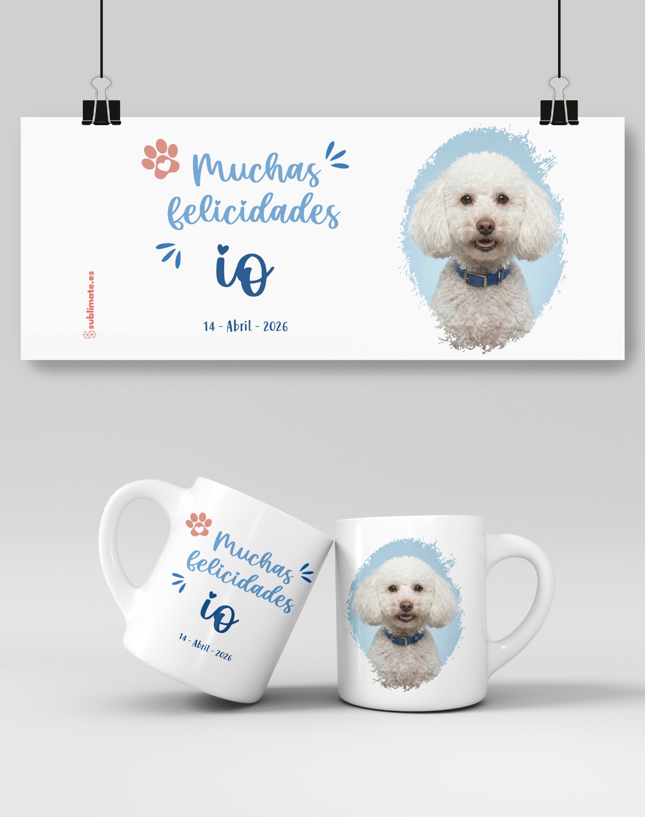Taza personalizada con foto de mascota