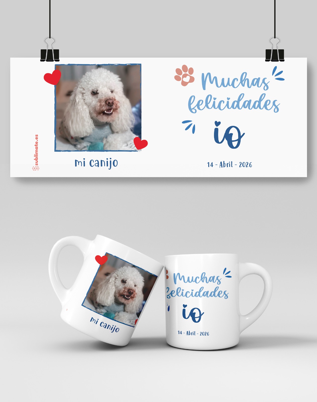 Taza personalizada con foto de mascota
