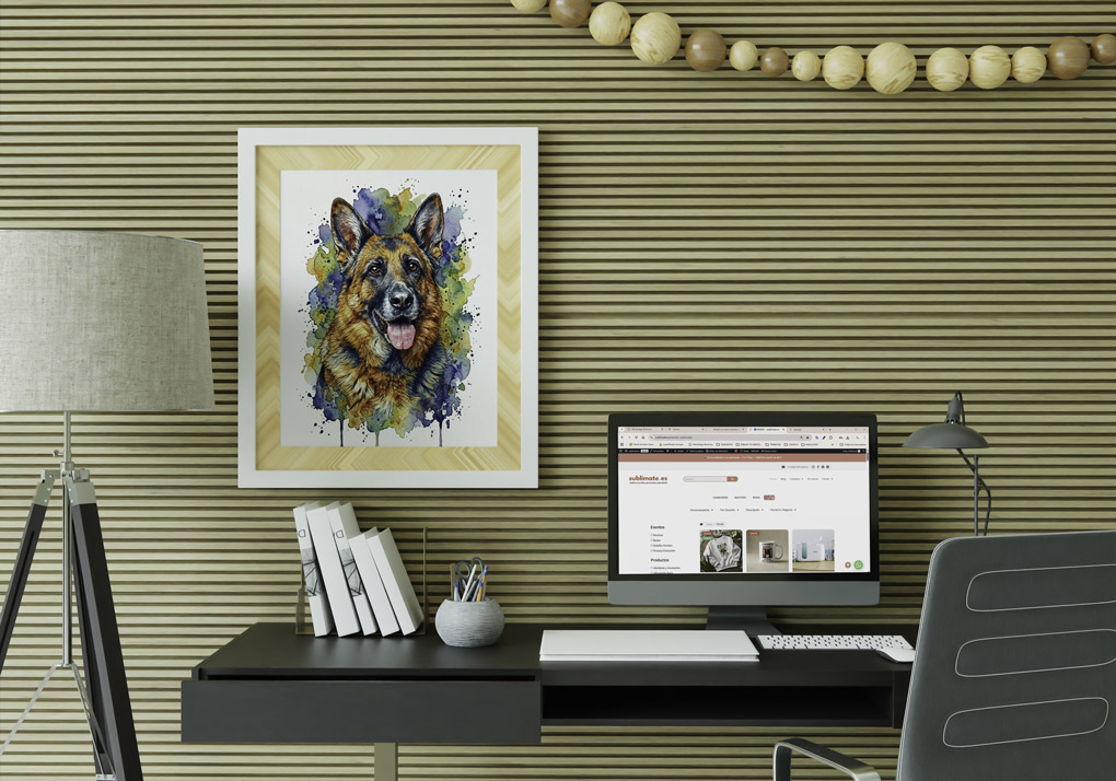 Láminas personalizadas de perros en acuarela