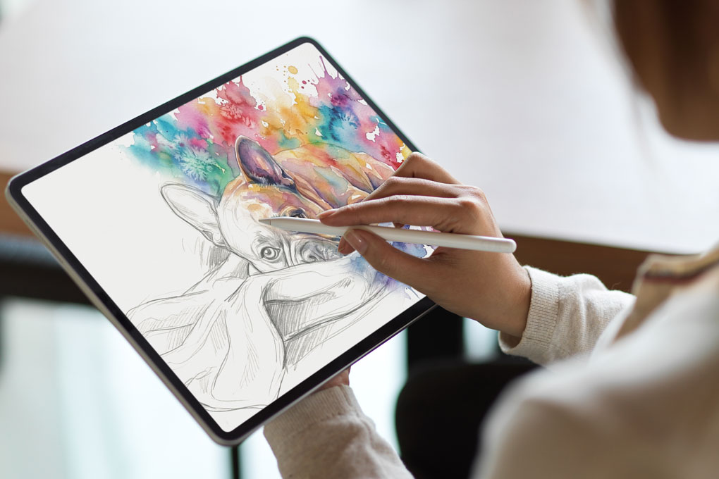 Láminas personalizadas de perros en acuarela