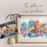 Láminas personalizadas de perros en acuarela