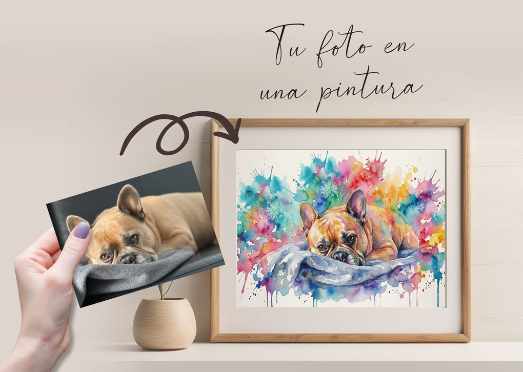 Láminas personalizadas de perros en acuarela