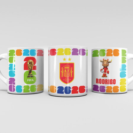 Taza personalizada infantil FIFA 2026