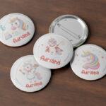 chapas personalizadas unicornio