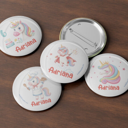 chapas personalizadas unicornio
