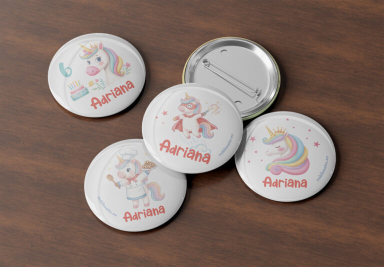 chapas personalizadas unicornio
